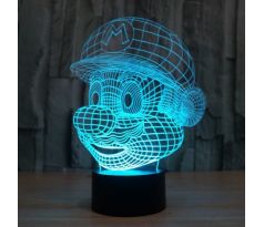 Beling 3D lampa, Super Mário, 7 barevná S201