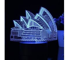 Beling 3D lampa, Sydney, 7 barevná S202