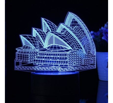 Beling 3D lampa, Sydney, 7 barevná S202