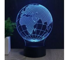 Beling 3D lampa, Zem, 7 barevná S209
