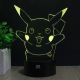 Beling 3D lampa, Pikachu 2, 7 barevná S213