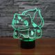 Beling 3D lampa, Bulbasaur, 7 barevná S214