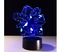 Beling 3D lampa, Bulbasaur 2, 7 barevná S215