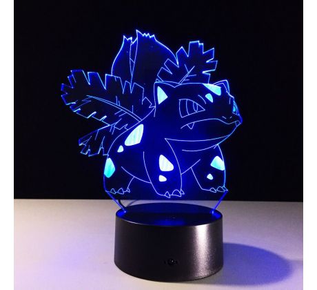 Beling 3D lampa, Bulbasaur 2, 7 barevná S215