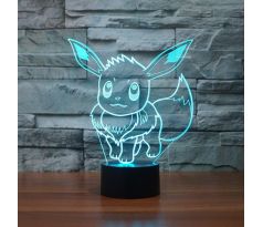 Beling 3D lampa, Eevee, 7 barevná S216