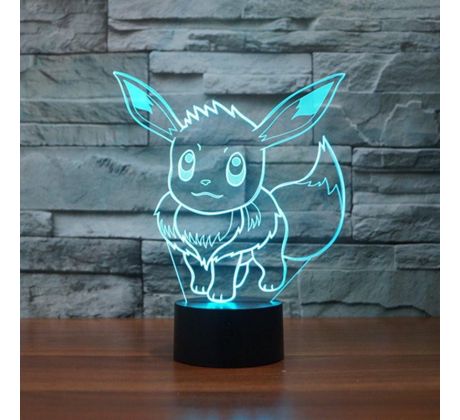 Beling 3D lampa, Eevee, 7 barevná S216