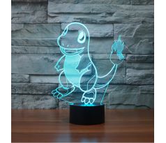 Beling 3D lampa, Charmander, 7 barevná S218