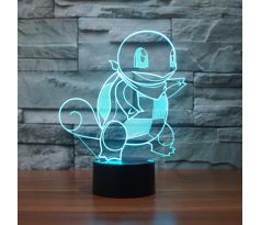 Beling 3D lampa, Squirtle, 7 barevná S220