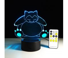 Beling 3D lampa, Snorlax, 7 barevná S221