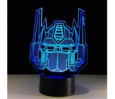 Beling 3D lampa, optimus prime maska, 7 barevná S223