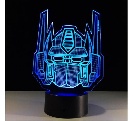 Beling 3D lampa, optimus prime maska, 7 barevná XS8