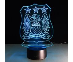 Beling 3D lampa, Manchester city, 7 barevná S227