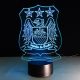 Beling 3D lampa, Manchester city, 7 barevná S227