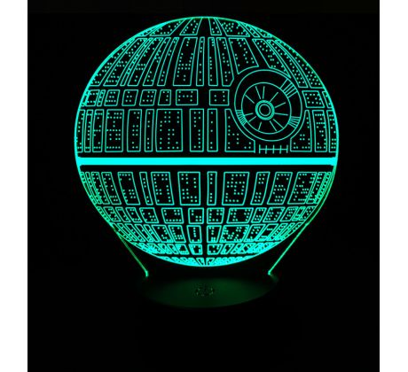 Beling Dětská lampa, Death Star, 7 barevná S9915