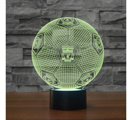 Beling Dětská lampa, Lopta s logom Liverpool, 7 barevná S9191