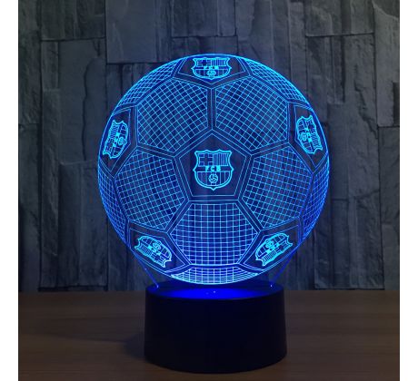 Beling Dětská lampa, Lopta s logom FCB, 7 barevná S9189