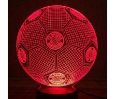 Beling Dětská lampa, Lopta s logom FC Bayern Mníchov, 7 Barevná S9188