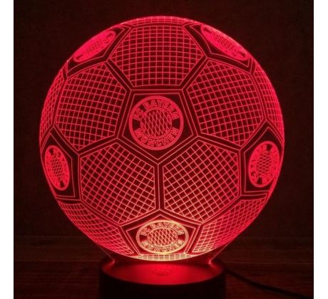 Beling Dětská lampa, Lopta s logom FC Bayern Mníchov, 7 Barevná S9188