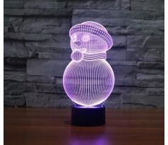 Beling Dětská lampa, Snehuliak model 2, 7 barevná S1109