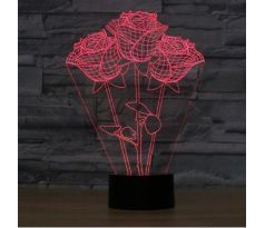Beling Dětská lampa, Kytica ruží, 7 barevná S1139
