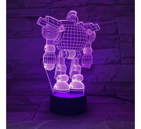 Beling Dětská lampa, Robot, 7 barevná S1190
