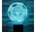 Beling 3D lampa, Manchester City lopta, 7 barevná S230