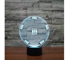 Beling 3D lampa, Manchester city lopta s logom, 7 barevná S236