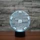 Beling 3D lampa, Manchester city lopta s logom, 7 barevná S236
