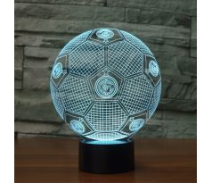 Beling 3D lampa, Inter Miláno lopta, 7 barevná S238