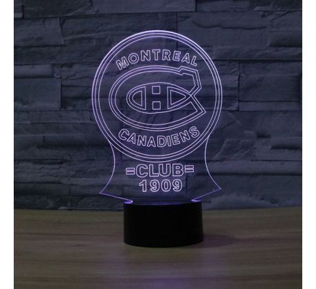 Beling 3D lampa, Montreal Canadiens, 7 barevná S240