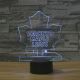Beling 3D lampa, Toronto, 7 barevná S241