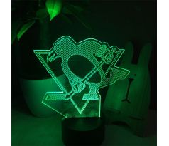 Beling 3D lampa, Pittsburgh Penguins, 7 barevná S242