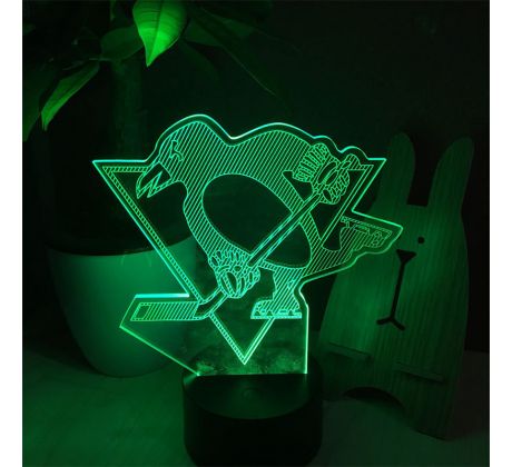 Beling 3D lampa, Pittsburgh Penguins, 7 barevná S242