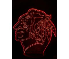 Beling 3D lampa, Chicago Blackhawks, 7 barevná S163842RT