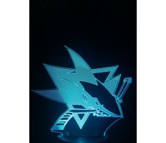 Beling 3D lampa, San José Sharks, 7 barevná S163842HS