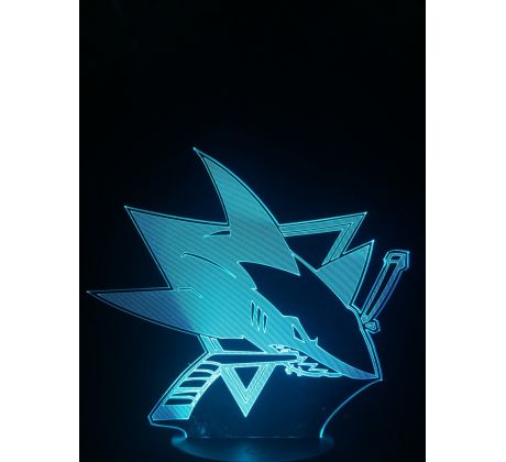 Beling 3D lampa, San José Sharks, 7 barevná S163842HS