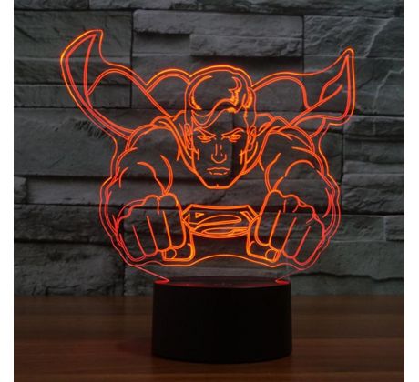 Beling 3D lampa, Superman, 7 barevná S163842TD