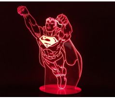 Beling 3D lampa, Superman, 7 barevná S163842RD