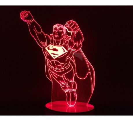 Beling 3D lampa, Superman, 7 barevná S163842RD