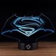 Beling 3D lampa, Batman vs Superman, 7 barevná S163842GC