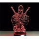 Beling 3D lampa, Deadpool , 7 barevná S163842IU