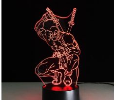 Beling 3D lampa, Deadpool , 7 barevná S163842TRE