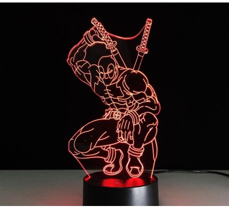 Beling 3D lampa, Deadpool , 7 barevná S163842TRE