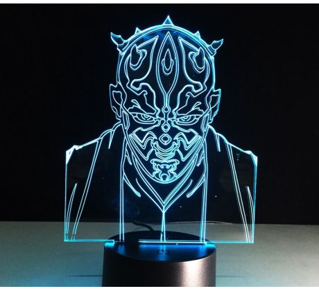 Beling 3D star wars lampa, Darth Maul , 7 barevná S163842SL