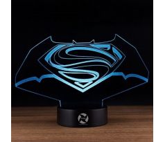 Beling Dětská lampa, Batman vs Superman, 7 barevná S163842GC 