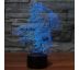 Beling 3D lampa, Durotan, 7 barevná S163842SAD