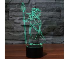 Beling 3D lampa,JAINA PROUDMOORE , 7 barevná S163842JJK