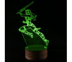 Beling 3D lampa, Gamora, 7 barevná S163842GTT