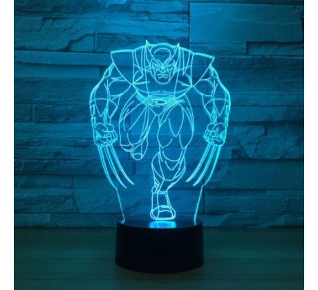 Beling 3D lampa, Wolverine, 7 barevná S1838FD42GAJ