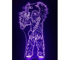 Beling 3D star wars lampa,Chewbacca, 7 barevná S1H842SLI